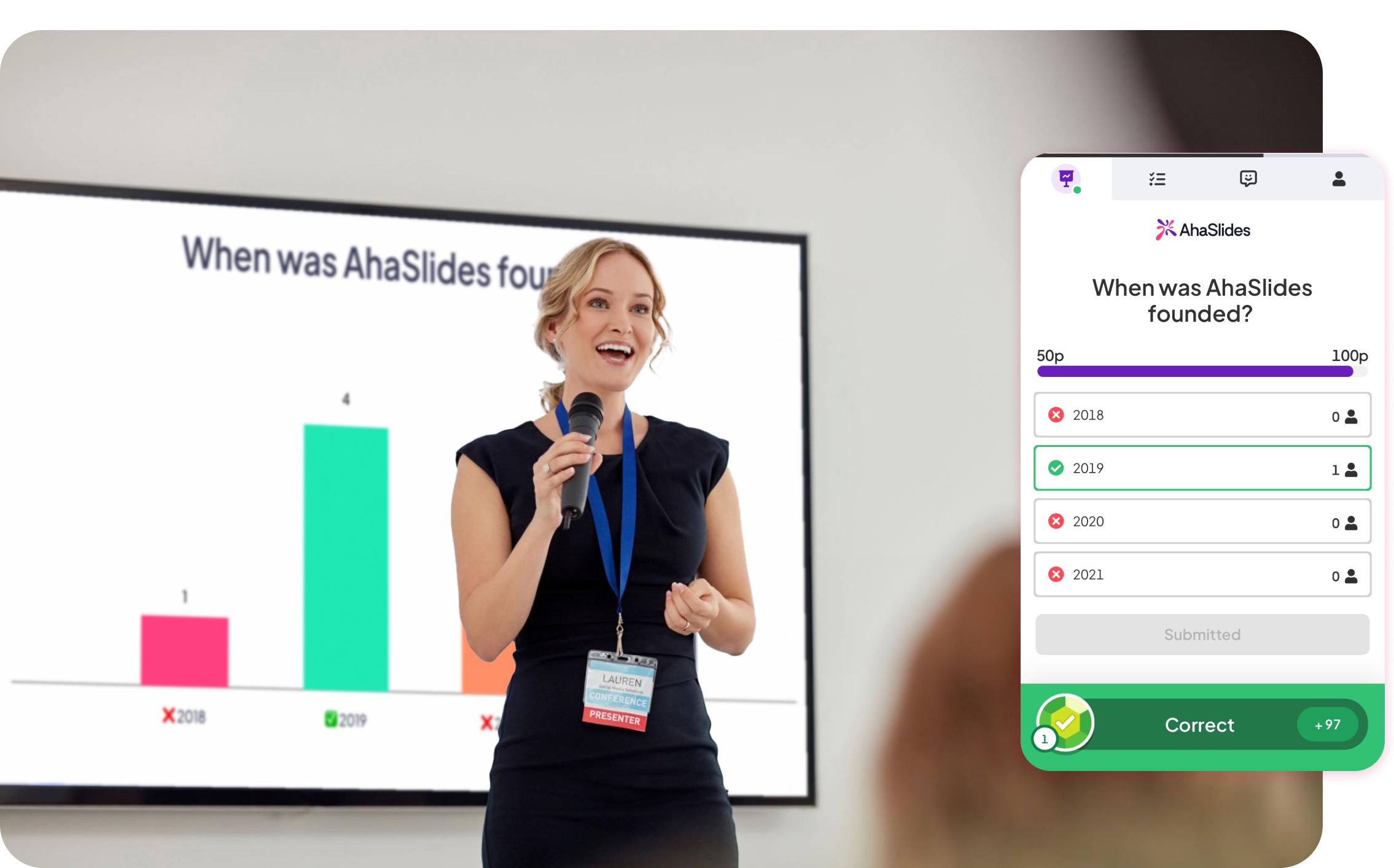 AhaSlides' online quiz maker