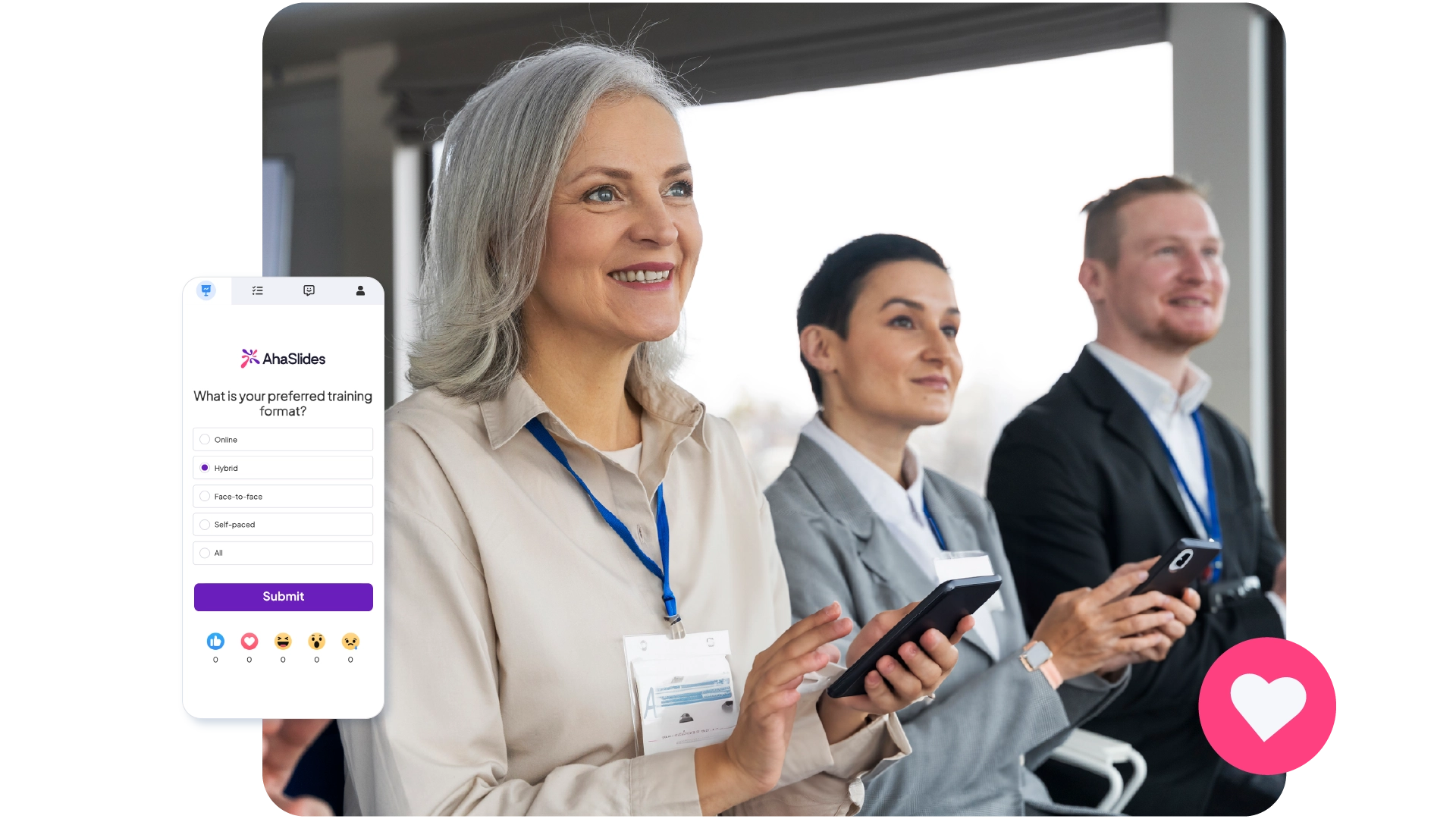 Live polling platform with a real-time poll and audience