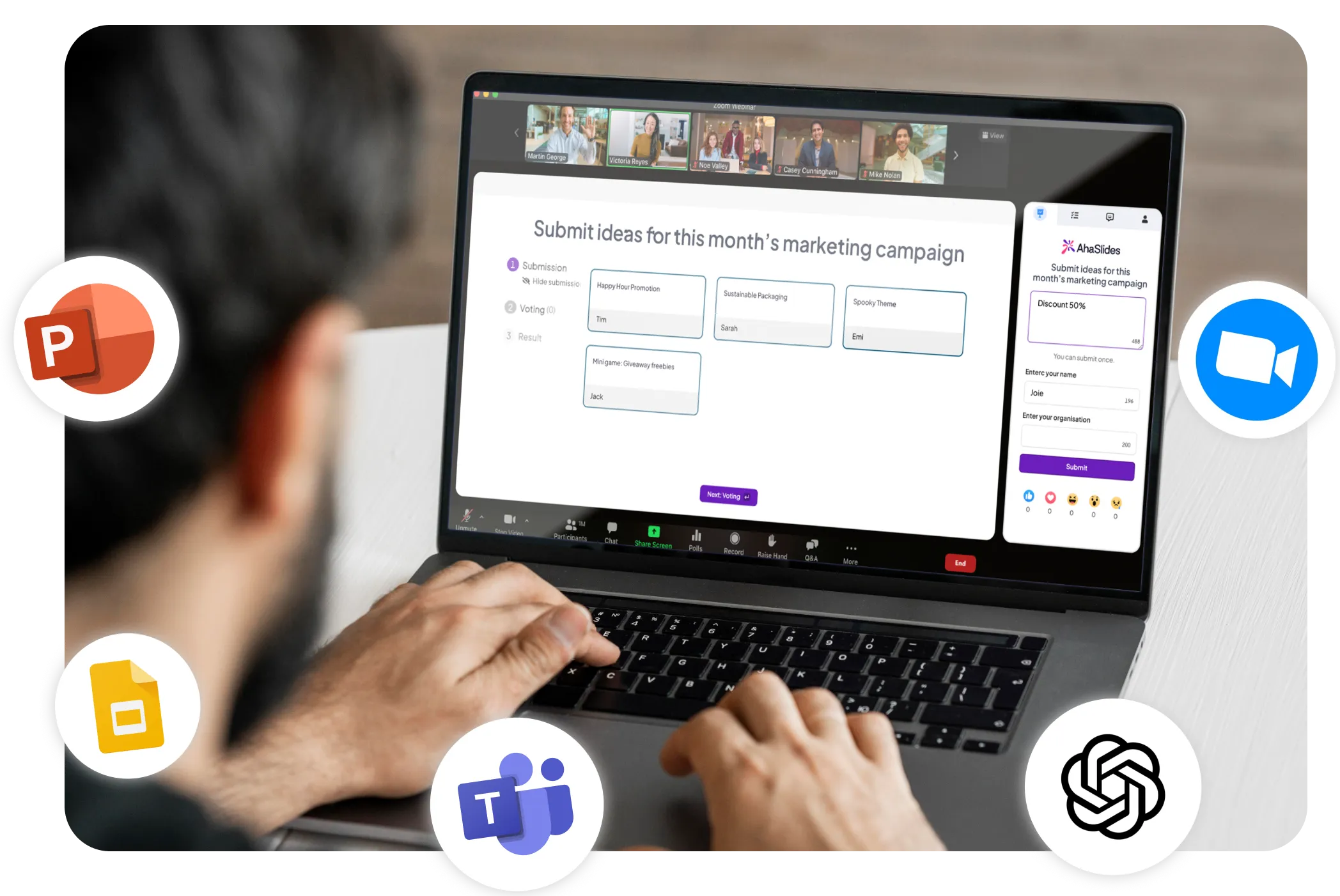 AhaSlides' different integrations