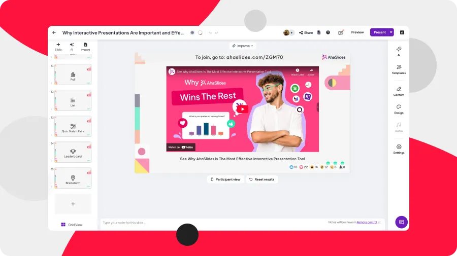 No more YouTube tab-switching during presentations
