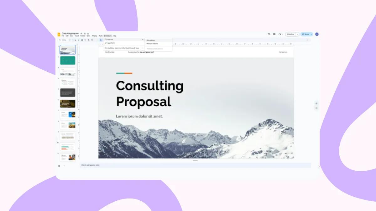 How to make Google Slides interactive